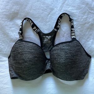 Pink Racer Back Sports Bra